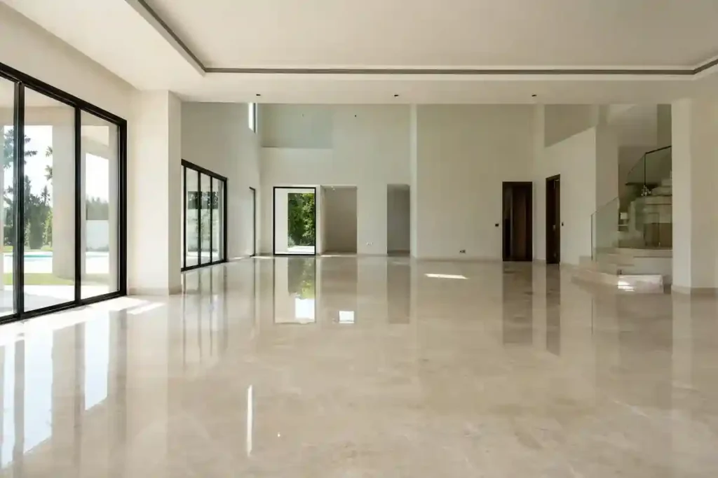 تنظيف بعد البناء وجلي رخام للفلل في الإمارات