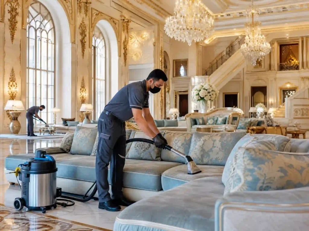 شركة تنظيف كنب في الامارات داخل القصور والفلل باستخدام أحدث أجهزة البخار
